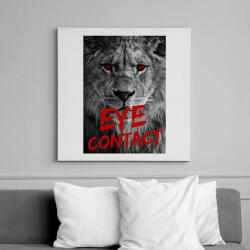 printfashion Szemkontaktus - Vászonkép - Fehér (6633396)