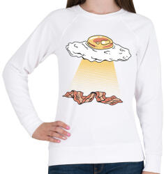 printfashion Tükörtojás ufo - Női pulóver - Fehér (13090677)
