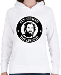 printfashion Bud spencer the legend - Női kapucnis pulóver - Fehér (2786284)