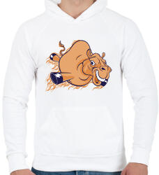 printfashion Teve - Férfi kapucnis pulóver - Fehér (13636681)
