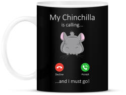 printfashion A csincsillám hív - Bögre - Fekete (14488491)