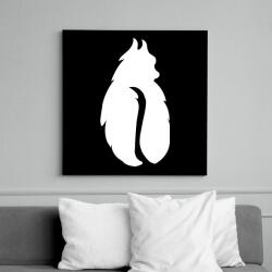 printfashion fehér kávébabcica - Vászonkép - Fekete (10811690)