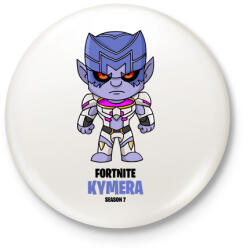 printfashion Kymera - Fortnite Season 7 - Kitűző, hűtőmágnes - Fehér (5356583)
