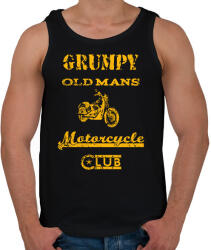printfashion grumpy old mans motorcycle club - Férfi atléta - Fekete (1768396)