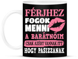 printfashion Férjhez fogok menni. . - Bögre - Fekete (16521660)