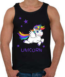 printfashion unikornis - Férfi atléta - Fekete (6030285)