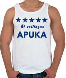printfashion 5 CSILLAGOS APAUKA - Férfi atléta - Fehér (1634359)