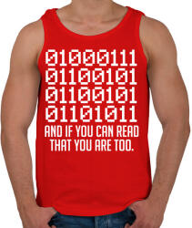 printfashion KOCKA - Férfi atléta - Piros (278378)