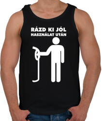 printfashion Rázd ki jól! - Férfi atléta - Fekete (1702218)