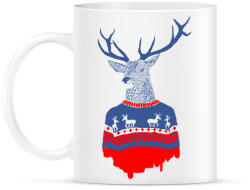printfashion Ugly winter pulover - Bögre - Fehér (788801)