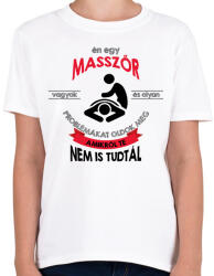 printfashion Masszőr vagyok - Gyerek póló - Fehér (12608250)