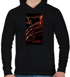 printfashion Nightmare on Elm street - Férfi kapucnis pulóver - Fekete (14959400)