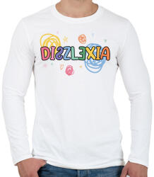 printfashion Diszlexia - Férfi hosszú ujjú póló - Fehér (13247745)