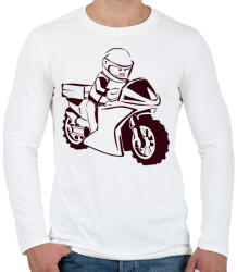 printfashion lego - Férfi hosszú ujjú póló - Fehér (2911636)