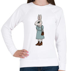 printfashion Nyúl lány - Női pulóver - Fehér (13935424)