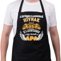 printfashion Kamionos apa - Kötény - Fekete (16428393)
