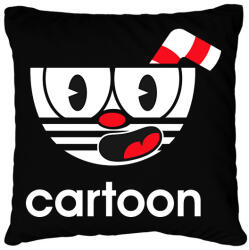 printfashion Cuphead Cartoon - Párnahuzat, Díszpárnahuzat - Fekete (7018848)