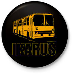 printfashion Ikarus - Kitűző, hűtőmágnes - Fekete (5354451)