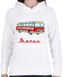 printfashion ikarus 55 - Női kapucnis pulóver - Fehér (2787448)