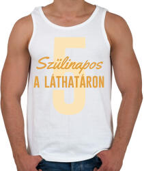 printfashion Szülinapos a láthatáron - Számmal - Férfi atléta - Fehér (7153119)