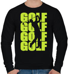 printfashion Golf Golf Golf - Férfi pulóver - Fekete (15842511)