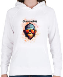 printfashion say my name - Női kapucnis pulóver - Fehér (14632548)