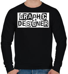 printfashion Graphic designer - Férfi pulóver - Fekete (12689289)