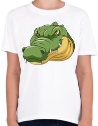 printfashion Krokodil - Gyerek póló - Fehér (2235078)