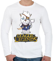 printfashion LOL Rengar - Férfi hosszú ujjú póló - Fehér (1811777)