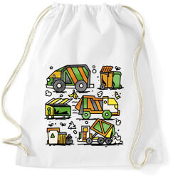 printfashion Kukásautók - Sportzsák, Tornazsák - Fehér (13590244)