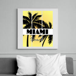 printfashion Miami - Vászonkép - Fehér (6635293)