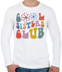 printfashion Lánytestvér klub - Férfi hosszú ujjú póló - Fehér (14064582)