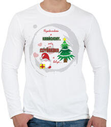 printfashion Karácsony3 - Férfi hosszú ujjú póló - Fehér (10869321)