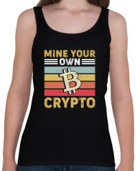 printfashion BITCOIN 4 EVER 56 - Női atléta - Fekete (6120160)