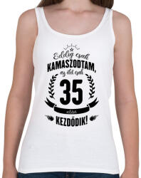 printfashion kamasz-35-black - Női atléta - Fehér (598285)