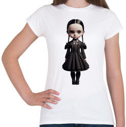 printfashion Wednesday - Gót stílusú illusztráció - Női póló - Fehér (11897096)
