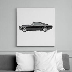 printfashion Ford Mustang - Vászonkép - Fehér (6637423)