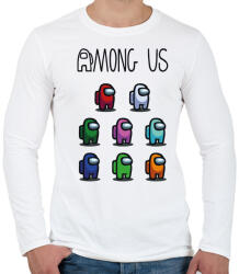 printfashion Among us crewmates - Férfi hosszú ujjú póló - Fehér (4130342)