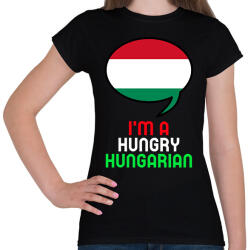 printfashion Hungry hungarian - Női póló - Fekete (11586992)