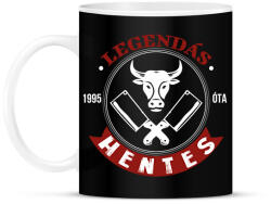 printfashion Legendás hentes - Évszámmal - Bögre - Fekete (9390134)
