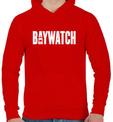 printfashion BAYWATCH - Férfi kapucnis pulóver - Piros (289274)