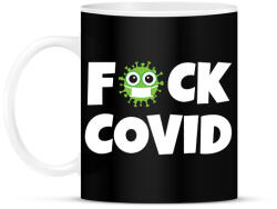 printfashion FUCK COVID 2 - Bögre - Fekete (10444856)