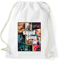 printfashion Squid Game GTA - Sportzsák, Tornazsák - Fehér (5445158)