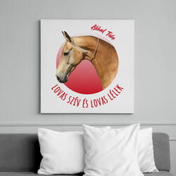printfashion Lovas szív - Akhal Teke - Vászonkép - Fehér (7192757)