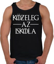 printfashion Közeleg az Iskola - Férfi atléta - Fekete (1702389)
