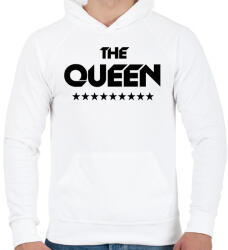 printfashion The Queen - Férfi kapucnis pulóver - Fehér (540746)