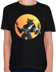 printfashion Vérfarkas - Gyerek póló - Fekete (14147738)