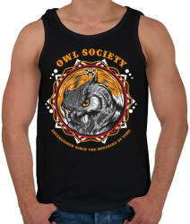 printfashion Bagoly közösség - Férfi atléta - Fekete (28914)