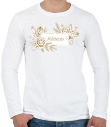 printfashion Adrienn - Férfi hosszú ujjú póló - Fehér (2843240)