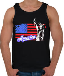 printfashion usa liberty - Férfi atléta - Fekete (16216446)